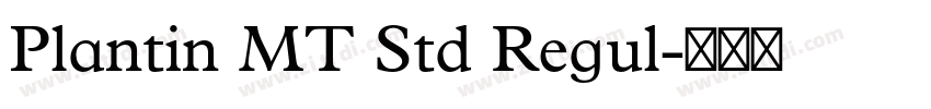 Plantin MT Std Regul字体转换